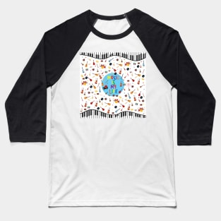 Music is my life (blanco) Baseball T-Shirt